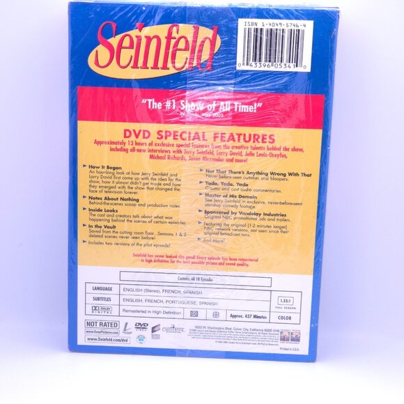 Seinfeld Seasons 1 & 2 DVD Box Set New - Picture 3 of 7